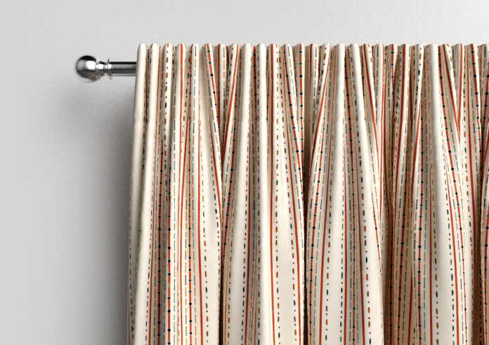 May Day, Stripe Spice - Made to Measure Curtains - Image 9